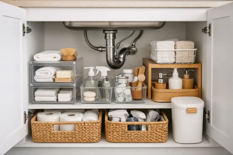 How to Organize Under Sink Storage Beautifully