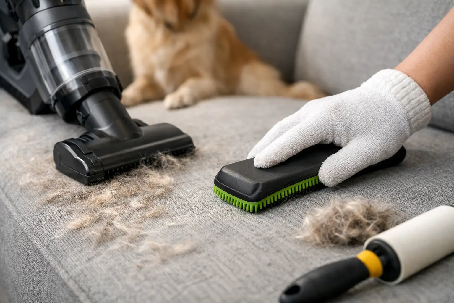 How to Remove Pet Hair Upholstery Without Damage